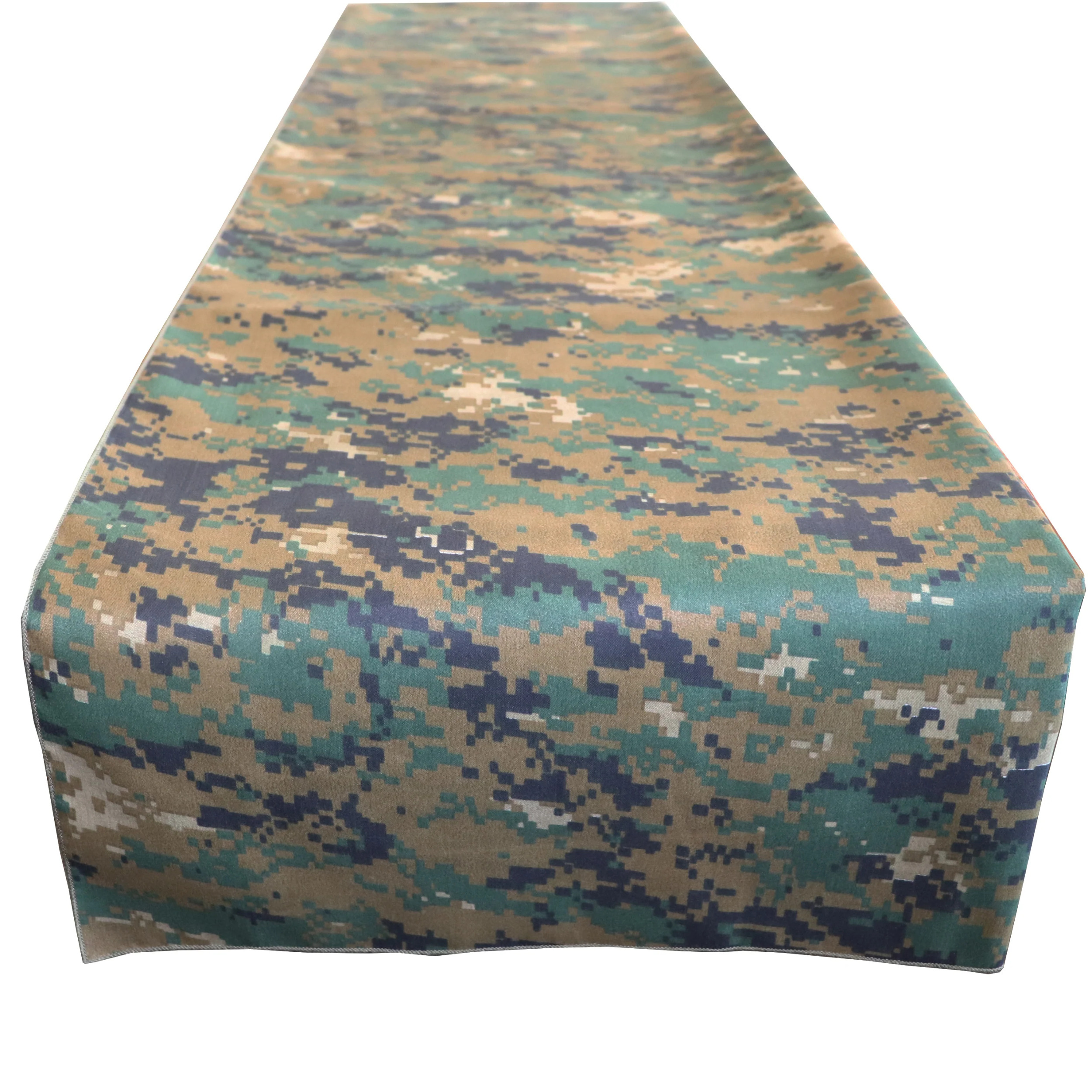 Cotton Print Table Runner Camouflage Digital Pixel Jungle Camo