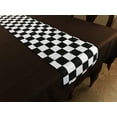 thumbnail image 1 of Cotton Print Table Runner Checkerboard NASCAR 2 Inch Black, 1 of 2