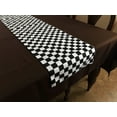 thumbnail image 1 of Cotton Print Table Runner Checkerboard NASCAR Black, 1 of 3