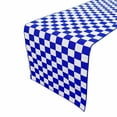 thumbnail image 1 of Cotton Print Table Runner Checkerboard NASCAR Blue, 1 of 1