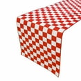 thumbnail image 1 of Cotton Print Table Runner Checkerboard NASCAR Red, 1 of 1
