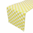 thumbnail image 1 of Cotton Print Table Runner Checkerboard NASCAR Yellow, 1 of 1