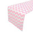 thumbnail image 1 of Cotton Print Table Runner Chevron Pink, 1 of 1