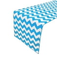 thumbnail image 1 of Cotton Print Table Runner Chevron Turquoise, 1 of 2
