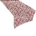 thumbnail image 1 of Cotton Print Table Runner Floral Small Flowers Allover Red on White, 1 of 1