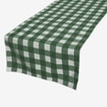 thumbnail image 1 of Cotton Print Table Runner Gingham Checkered Hunter Green, 1 of 1