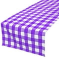 thumbnail image 1 of Cotton Print Table Runner Gingham Checkered Purple, 1 of 1