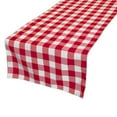 thumbnail image 1 of Cotton Print Table Runner Gingham Checkered Red, 1 of 1