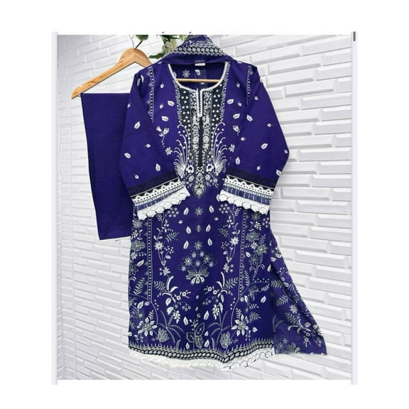 Cotton Printed Traditional Salwar Kameez, Cultural Wear for Women
