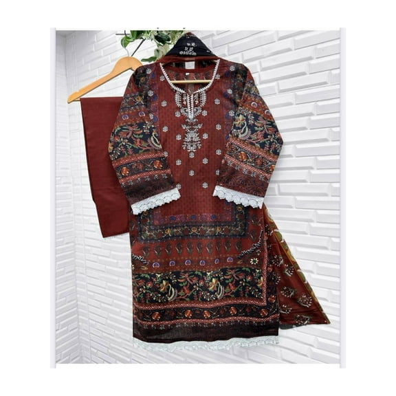 Cotton Printed Traditional Salwar Kameez, Cultural Wear for Women