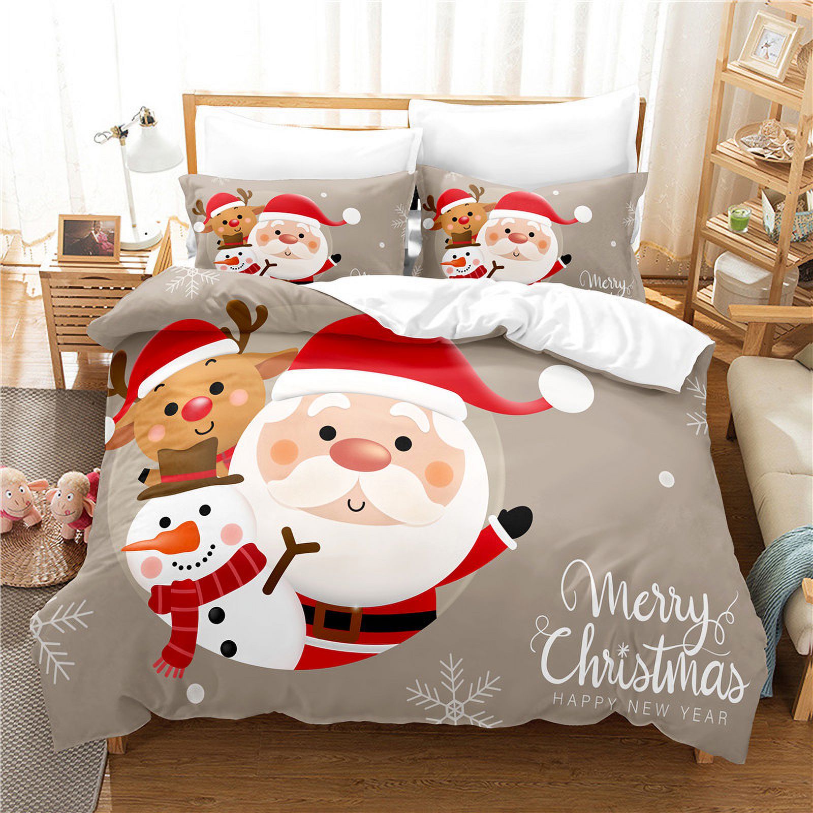Cotton Queen Christmas Flannel Sheet Set Deep Pocket Fitted Sheet cotton-queen-christmas-flannel-sheet-set-deep-pocket-fitted-sheet