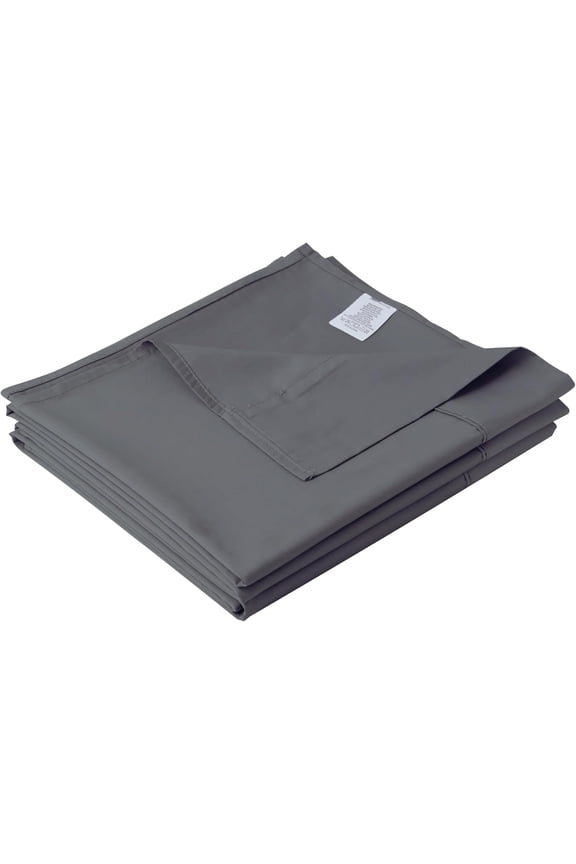 Cotton Queen Flat Sheet Only, 600 Thread Count 100% Egyptian Cotton Top Sheet 1Pcs, Cool & Breathable Flat Bed Sheets Wrinkle, Fade, Stain Resistant (Dark Grey Queen)