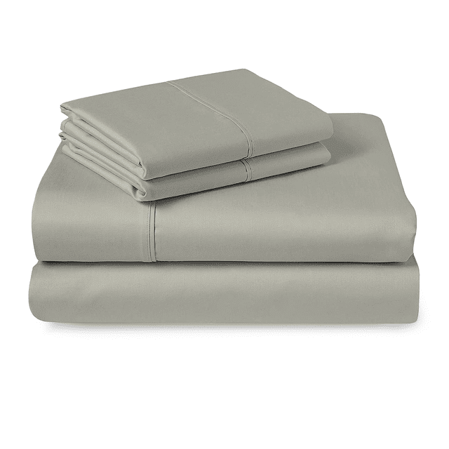 Cotton Queen Sheet Sets Silver, 400 Thread Count 100 Long Staple