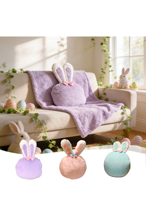 Cotton Rabbit Blanket Rabbit Pillow Blanket 3-in-1 Convertible Plush Stuffed Animal for Kids Soft Cuddle Buddy and Bedroom Decor Green Comfort Toy NCHKUN