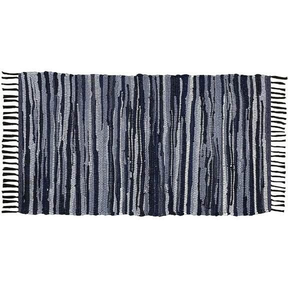 Cotton Rag Rug 36''x60'- 3’x5' - Multicolor Chindi Rug - Hand Woven Washable & Reversible for Living Room Kitchen Entryway Bedroom Rug Rag with Tassel