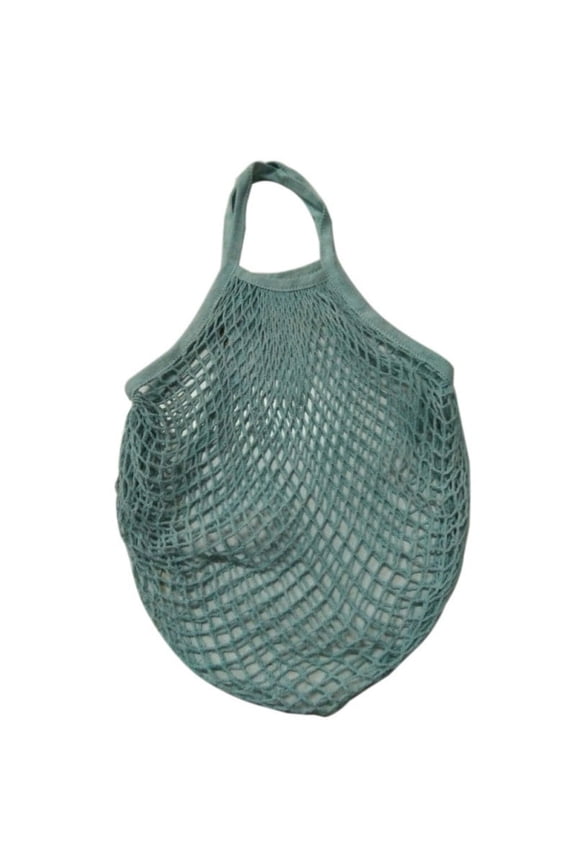Cotton Reusable Grocery Bags - Net Bag String Shopping Bag Produce Bags Beach Bags Mesh Bags Foldable Tote Set of 3 Short Handles