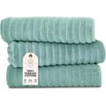 thumbnail image 1 of Cotton Ribbed Bath Sheet Towel Set of 3 - 40X67, 1 of 5