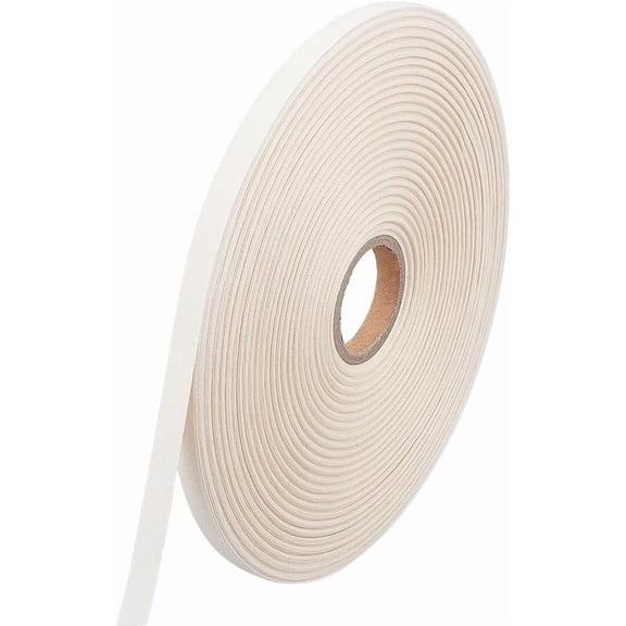 Cotton Ribbon Blank Ribbon for Heat Transfer Print Wrapping Crafts Decoration Light Yellow 3/8 inch(10mm) about 109.36 Yards(100m)/Roll