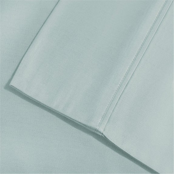 Cotton Rich 1500-Thread Count Silky Feel Cotton Blended Sheet Set Light Blue / Queen