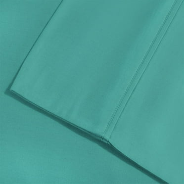 Cotton Rich 1500-Thread Count Silky Feel Cotton Blended Sheet Set Teal / Full
