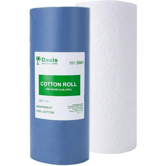 Cotton Roll, 1 lb, Non-Sterile, 1 Each