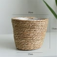 thumbnail image 1 of Cotton Rope Basket,Flower Pots Cover Storage Basket Plant Woven Basket Planter Straw Flower Pot,Decorative Round Woven Plant Pot Basket, Planter Covers, Small Dog Toy Storage Baskets, 1 of 1