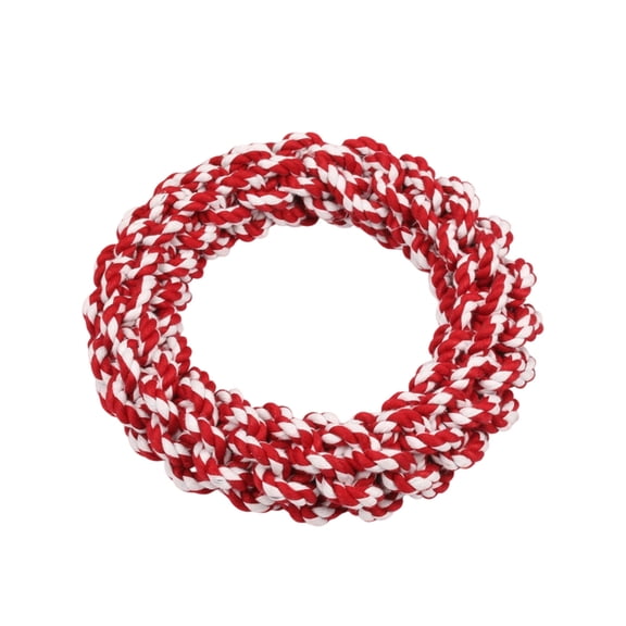 Cotton Rope Dog Tug Toy, Knotted Chew Training Accessory, Interactive Teeth Grinding Rope Toy, Durable Pet Activity Toy For Medium Large Dogs, Twisted Rope Tugging Play Toy