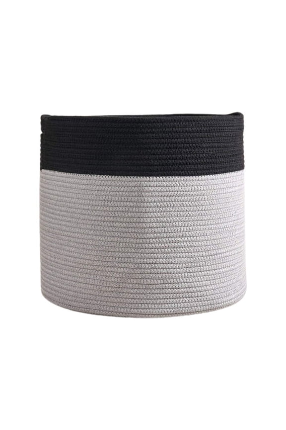 Cotton Rope Hand Woven Plant Basket for Flower Pot Floor Indoor Planters Storage
