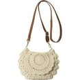 thumbnail image 1 of Cotton Rope Handbag for Women Countryside Style Knit Tote Purse Floral Summer Beach Bag Trendy Hobo Bag Vacation 2024, 1 of 7
