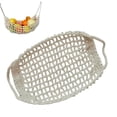 thumbnail image 1 of Cotton Rope Hanging Fruit Basket w/ Hooks - Breathable Banana Holder for Kitchen, RV or Boat. Rustic Farmhouse Decor!, 1 of 6