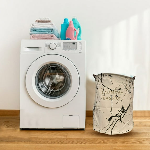 Cotton Rope Laundry Basket Extra Large 16x20 Inch | White Linen Blend Dirty Clothes Organizer | Storage Bin for Blankets, Towels, Pillows, Toys | Sturdy Handles, Collapsible Laundry Hamper