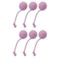 thumbnail image 1 of Cotton Rope Sphere Cats Teaser Toy Interaction Cats Teasing Chewing Sphere Boredom Cats Entertainment Toy for Exercise 6PCS, 1 of 8