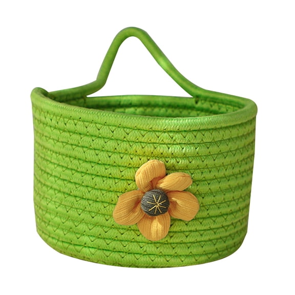 Cotton Rope Storage Baskes Tabletop Storage Box Folding Storage Basket Sundry Decorative Woven Baskets Laundry Basket