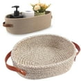 thumbnail image 1 of Cotton Rope Storage Basket, Small Woven Organizer with Handles, Decorative Shelf Basket for Nursery, Bathroom & Entryway, Pet Toy Basket & Gift Basket for Easter Christmas Walmart Clearance, 1 of 6