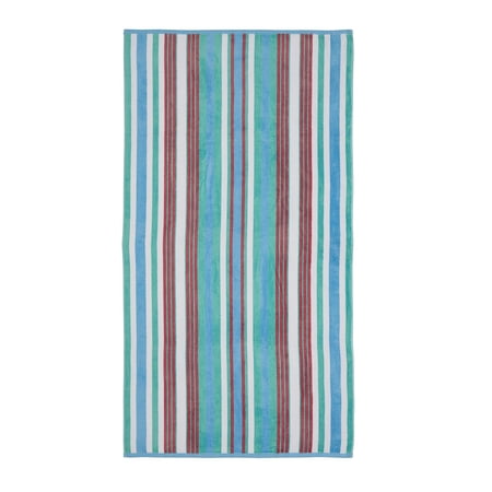 Cotton Rope Textured (set of 2) Oversized Beach Towel - Aqua Default Title