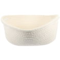 thumbnail image 1 of Cotton Rope Woven Storage Basket Desktop Storage Holder Home Storage Organizer with Handles, 1 of 7