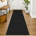 thumbnail image 1 of iOhouze Runner Rug for Hallways 2x7 ft Washable Runner Area Rug with Rubber Backing Braided Cotton Entryway Rugs Indoor Carpet Rugs for Hallway Kitchen Entryway Bedroom, Black/Charcoal Grey, 1 of 9