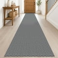 thumbnail image 1 of iOhouze Runner Rug for Hallways 2x10 ft Washable Runner Area Rug with Rubber Backing Braided Cotton Entryway Rugs Indoor Carpet Rugs for Hallway Kitchen Entryway Bedroom, Charcoal Grey/Dark Grey, 1 of 9
