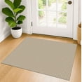 thumbnail image 1 of iOhouze Boho Entryway Rugs 2x3 ft Small Area Rugs Washable Rugs Rubber Backed Front Door Rug Cotton Entrance Rugs for Front Porch Bathroom Kitchen Bedroom, Ivory/Khaki, 1 of 8