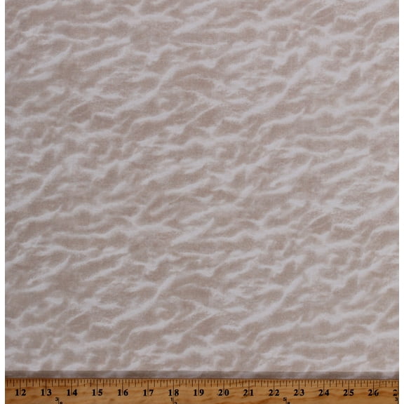 Cotton Sand Shifting Dunes Landscape Ocean Beach Natural Cotton Fabric Print by the Yard (BEACH-C8395-NATURAL)
