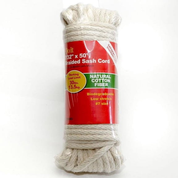 Cotton Sash Cord for Outdoor T-Post Dryer (Pack of 4)