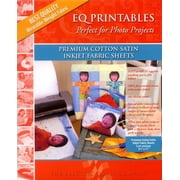 Cotton Satin 283-Thread-Count Inkjet Printer 6 Fabric Sheets 8-1/2-Inch x 11-Inch by Electric Quilt Company