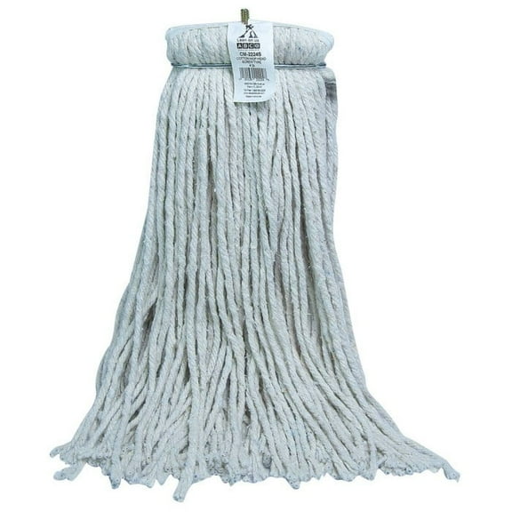 Cotton Screw-On Mop Head, Cut End, 16 oz – Green Seal Certified, High-Absorbency Replacement for Cleaning