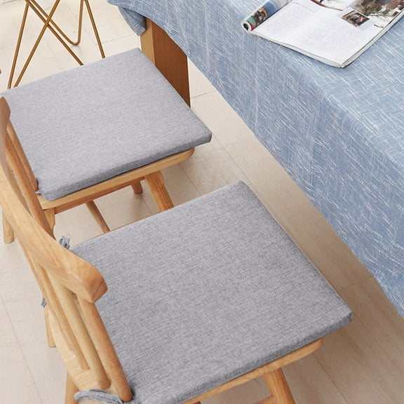 Cotton Seat Cushion 16 Inch Square for Chair Stool or Floor Use 40x40x3cm Soft Home Decor for Bedding(Gray),Ccwuwei
