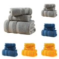 thumbnail image 1 of Cotton Set Cotton Towel Bath Towel Absorbent 3PCS Decorative Towel Set Hotel Style Towels Bath Towel Set Bath Towel Two Pack Adult Bath Towels Soft Bath Towels Extra Large Thick Bath Towels Small Soft, 1 of 5