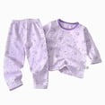 thumbnail image 1 of Leey-World Boys' Sleepwear Boys 2-piece Snug-fit Pajama Set, Soft & Cute for Kids(Purple,8-10 Years), 1 of 7