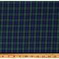 thumbnail image 1 of Cotton Sevenberry Classic Plaids Green and Blue Plaid Squares Cotton Fabric by the Yard (SB-51010D126-29HUNTER), 1 of 1