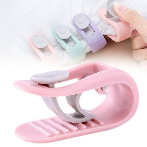 Cotton Sheet Anchors, Elastic Retainers, 10Pcs Pink Elastic Mattress Clips, Simple Solution For Keeping Bed Sheets Tight And Neat, Great For Young adults And Adults, Meiiso