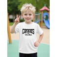 thumbnail image 1 of Cotton Short Sleeve Crew Neck Casual Round Neck Tops for Boys, Summer, Crooks Castles Alphabet Printed, Medium Stretch Regular Fit Knit Fabric 180g/m², for Children, 1 of 7
