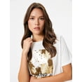 thumbnail image 1 of Cotton Short Sleeve Crew Neck Printed T-Shirt, 1 of 6